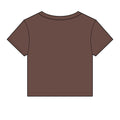 Beanline Crop Tee — Women's Micro Rib Baby Tee with 'Bean Line' Coffee Logo