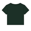 Beanline Crop Tee — Women's Micro Rib Baby Tee with 'Bean Line' Coffee Logo