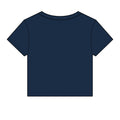 Beanline Crop Tee — Women's Micro Rib Baby Tee with 'Bean Line' Coffee Logo