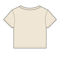 Beanline Crop Tee — Women's Micro Rib Baby Tee with 'Bean Line' Coffee Logo
