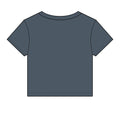 Beanline Crop Tee — Women's Micro Rib Baby Tee with 'Bean Line' Coffee Logo
