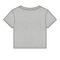 Beanline Crop Tee — Women's Micro Rib Baby Tee with 'Bean Line' Coffee Logo